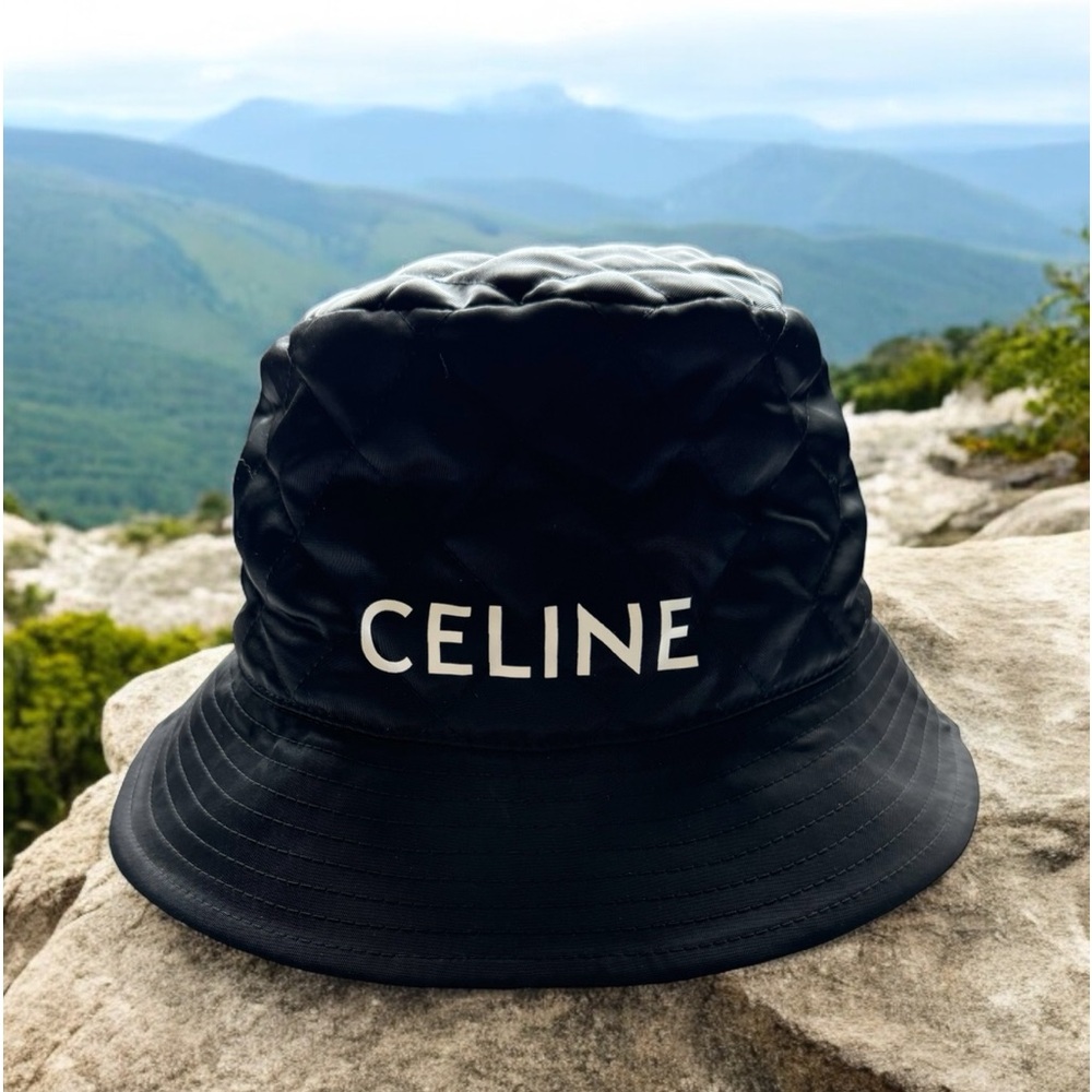 CELINE BUCKET HAT - Black Quilt 💖 Very beautiful condition.